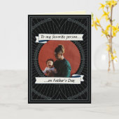 オリジナル 父の日 フォト カード (黄色い花)