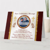 オリジナル、牧師の記念日カードまたはあらゆる行事に カード (正面)