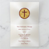 オリジナル、牧師の記念日カードまたはあらゆる行事 カード (内部)