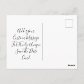 オリジナル 特別な セーブ・ザ・デート を作成しよう ポストカード (裏面)