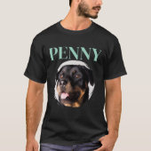 オリジナル 犬 ペット 写真 動物 カスタム 90年代 Tシャツ (正面)