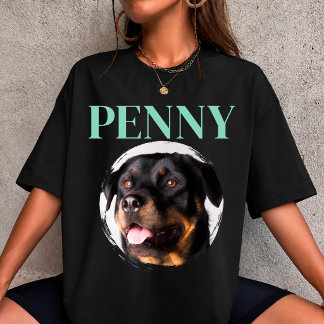 オリジナル 犬 ペット 写真 動物 カスタム 90年代 Tシャツ