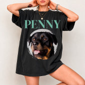 オリジナル 犬 ペット 写真 動物 カスタム 90年代 Tシャツ
