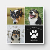 オリジナル 犬 写真 追悼 メモリアル 愛するペットの記憶 フォトプラーク (正面)