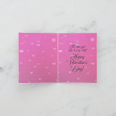 オリジナル 猫のバレンタイン アールヌーヴォーカード カード (内部)