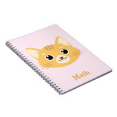 オリジナル 猫柄 ノート (右側)
