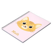オリジナル 猫柄 ノート (左側)