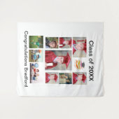 オリジナル 現代の卒業 11 枚の写真コラージュ タペストリー (正面(横))