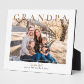 オリジナル 祖父 私たち愛してる フォト 名前 フォトプラーク (側面)