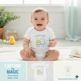 オリジナル 私の初めてのイースター かわいいひよこ 2026 ベビーボディスーツ