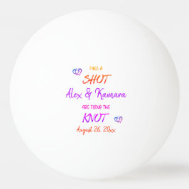 オリジナル 結婚式 カップル ウェディング 記念ボール 卓球ボール
