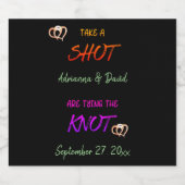 オリジナル 結婚式 夫婦 婚約者 カップル ウェディング リキュールボトルラベル (シングルラベル)