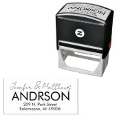 オリジナル 結婚式 新郎新婦と返信先のセルフインキング セルフインキングスタンプ (インサイチュ)