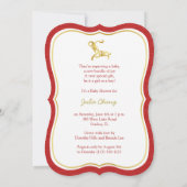 オリジナル 羊年 ベイビーシャワー 招待状 (裏面)