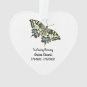 オリジナル 蝶 追悼 オルナメント オーナメント (裏面)