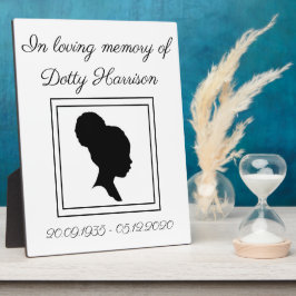 オリジナル 追悼 フォト プレート フォトプラーク