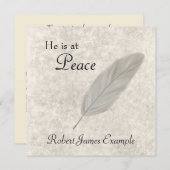 オリジナル 追悼 / 逝去のお知らせ 招待状 (正面/裏面)