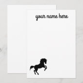 オリジナル 馬 ステーショナリー ノートカード (正面/裏面)