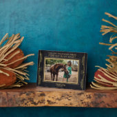 オリジナル 馬 写真 記念 プレート フォトプラーク (側面)