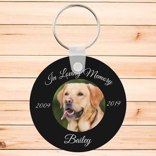 オリジナル 黒写真 記念 ネコ 犬 キーホルダー