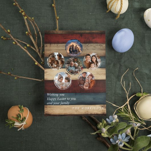 オリジナル ５枚 写真 コラージュ イースター ポストカード