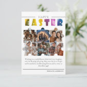 オリジナル ６枚の写真を使った イースター ポストカード (スタンド正面)