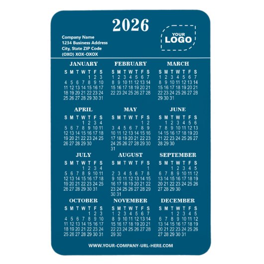 オリジナル 2026 年 宣伝 ビジネス マグネット (縦)