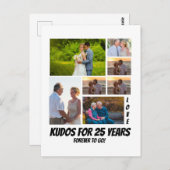 オリジナル 25周年記念 7枚写真コラージュ ポストカード (正面/裏面)