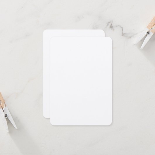 オリジナル 3.5" x 5" クラフト招待状 丸いコーナー 招待状 (正面/裏面インサイチュ)