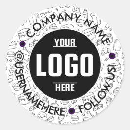 オリジナル 3x3インチ ラウンド ビニール 防水 ビジネス ラウンドシール