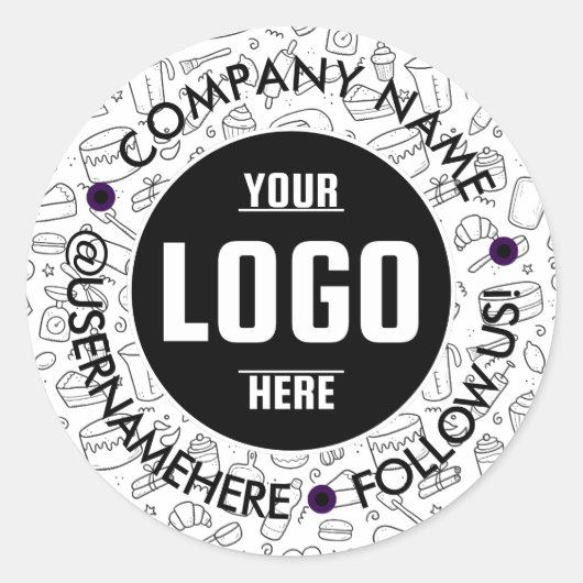 オリジナル 3x3インチ ラウンド ビニール 防水 ビジネス ラウンドシール (正面)