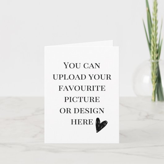 オリジナル 4" x 5.6" 折りたたみ式グリーティングカード カード (正面)