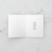 オリジナル 4" x 5.6" 折りたたみ式グリーティングカード カード (内部)