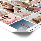 オリジナル 50枚 写真 タイル コラージュ メモリー ポスター (角)