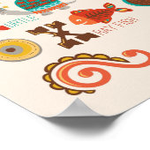 オリジナル ABC 動物アルファベット ポスター (角)