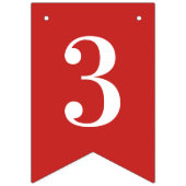 オリジナル DIY カスタム テキスト クリスマス バンティングフラッグ (第3の旗)