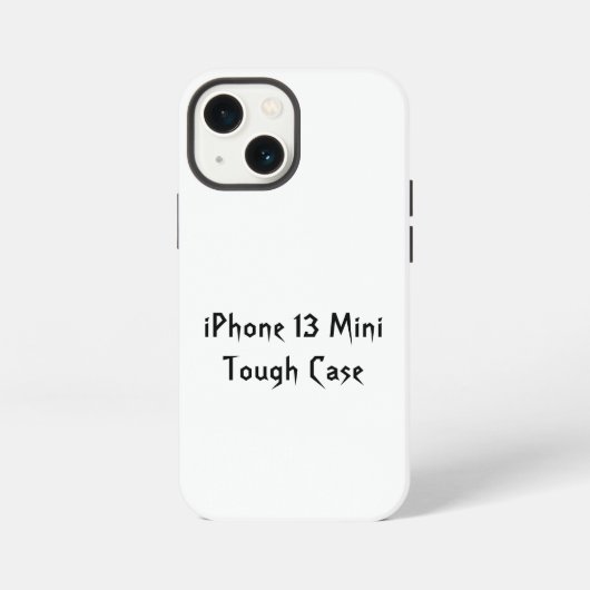オリジナル iPhone 13 Mini タフケースを作ろう iPhoneケース (裏面)