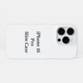 オリジナル iPhone 16 Pro スリムケースを作ろう iPhoneケース (裏面横)