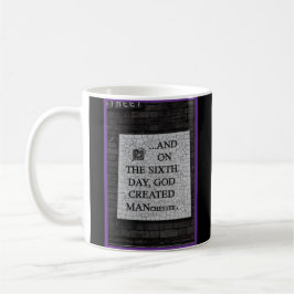 オリジナル "On the Sixth Day" マンチェスター壁画 コーヒーマグカップ
