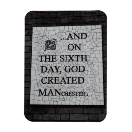 オリジナル "On the Sixth Day" マンチェスター壁画 マグネット