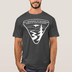 オリジナルBLM土地管理局ホワイト1 Tシャツ