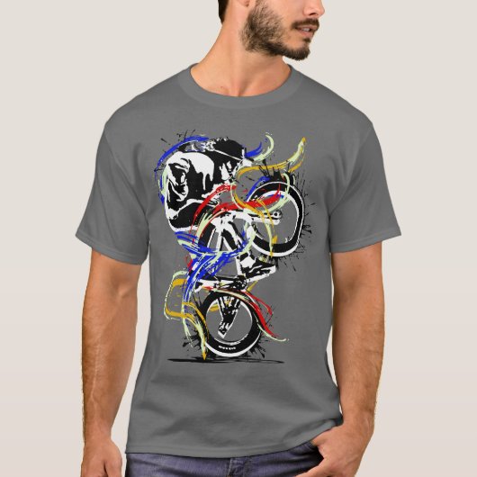 オリジナルBMXフラットランド – BMXバイク Tシャツ (正面)