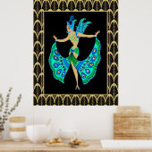 オリジナルERTE衣装デザイン – 再着色ポスター ポスター (キッチン)