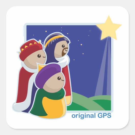 オリジナルGPS スクエアシール (正面)