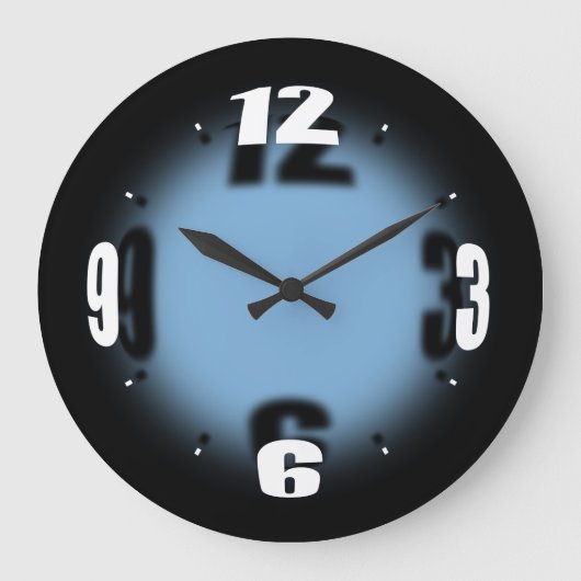 "オリジナルOrb" – 色時計を選択2 ラージ壁時計 (正面)