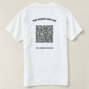 オリジナルQRコードビジネスTシャツテンプレート Tシャツ