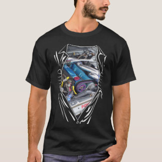 オリジナルRB26エンジンカー日産GT-R R34 V-Spec II Tシャツ