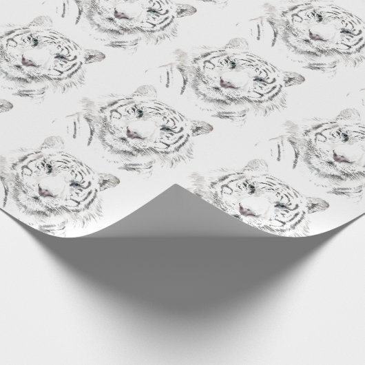 オリジナルWタイガー水色中国の〔占星術の〕十二宮図WP2 ラッピングペーパー (角)