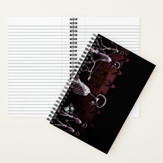 オリジナルX線スケルトンシティシーン ノートブック (内側)