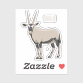 オリックスの漫画イラスト シール (シート)